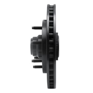 Ford F-250 Brake Rotor (1) - Front Left - R1 Concepts - Drilled & Slotted - Black - `97-`04